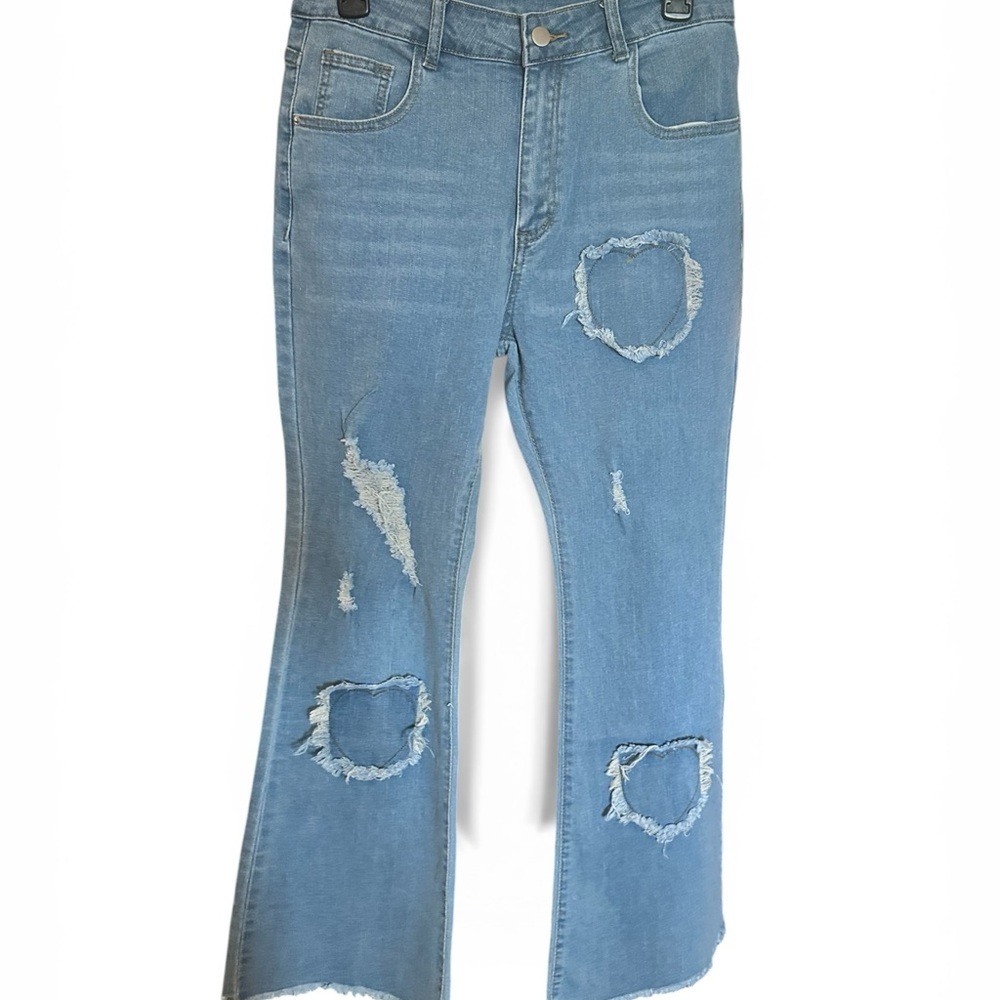 Light Blue Distressed Women’s Jeans